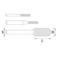 Billede af IBEX HM-fræsestift WRC cyl. med kugle (Dia.) 12x25mm